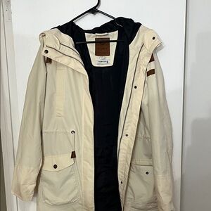 Roxy Men's Cream Raincoat